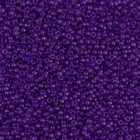 Miyuki rocailles Perlen 15/0 - Dyed transparent red violet 15-1314